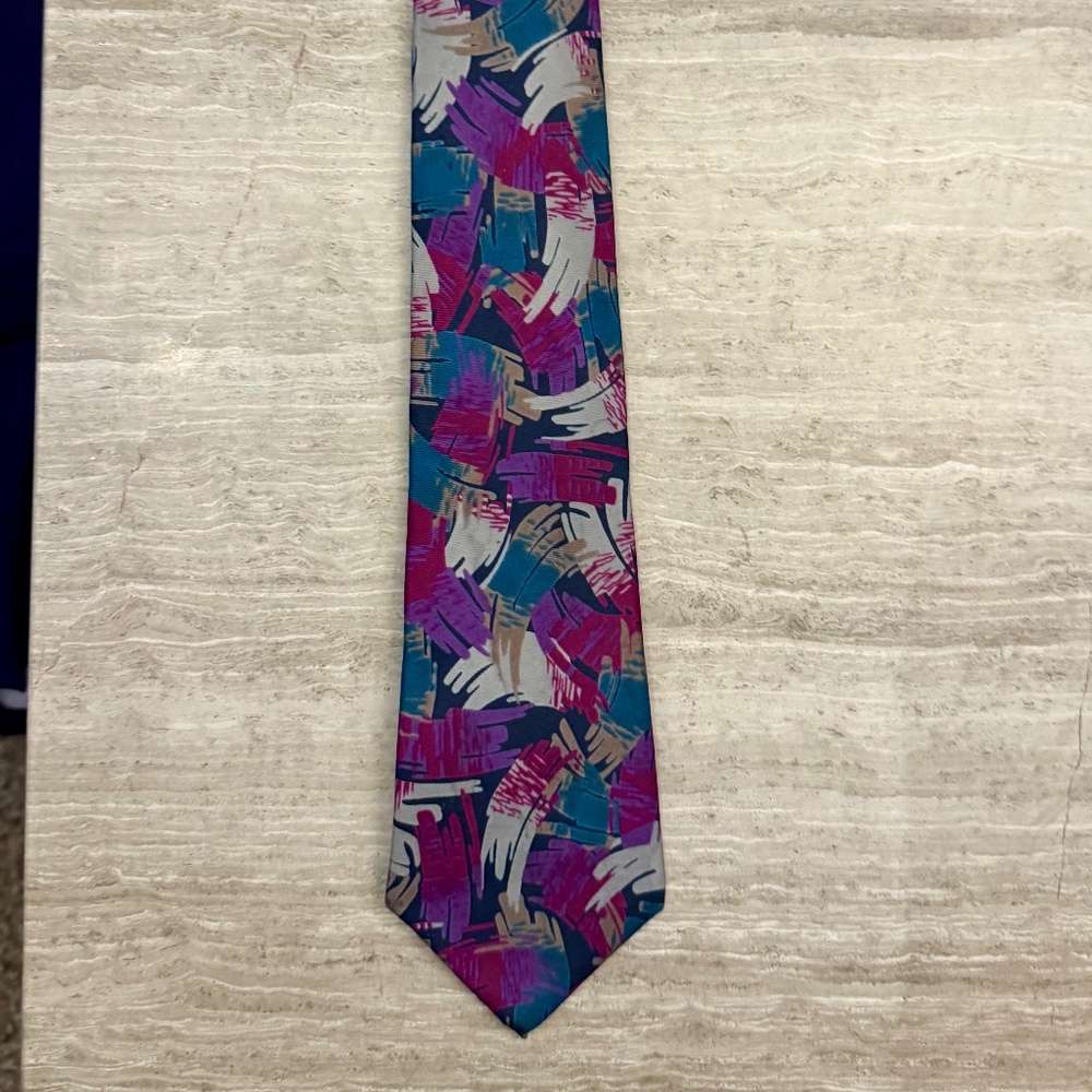 Milano Mens Extra Long Silk Tie Milano Italy 66" GORGEOUS